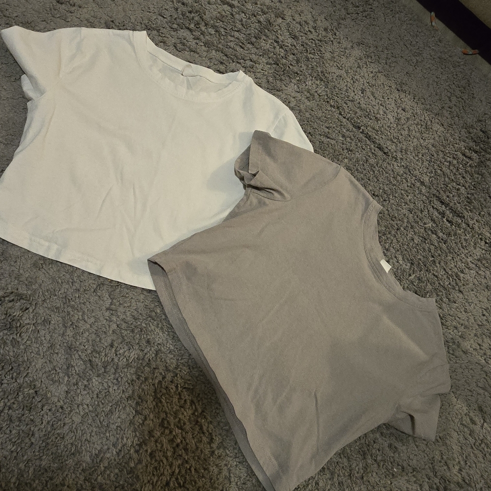 White and Gray T-Shirts